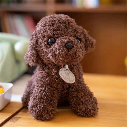 Weicher Plüsch-Teddybär-Hund zum Kuscheln für Kinder und Hundefreunde