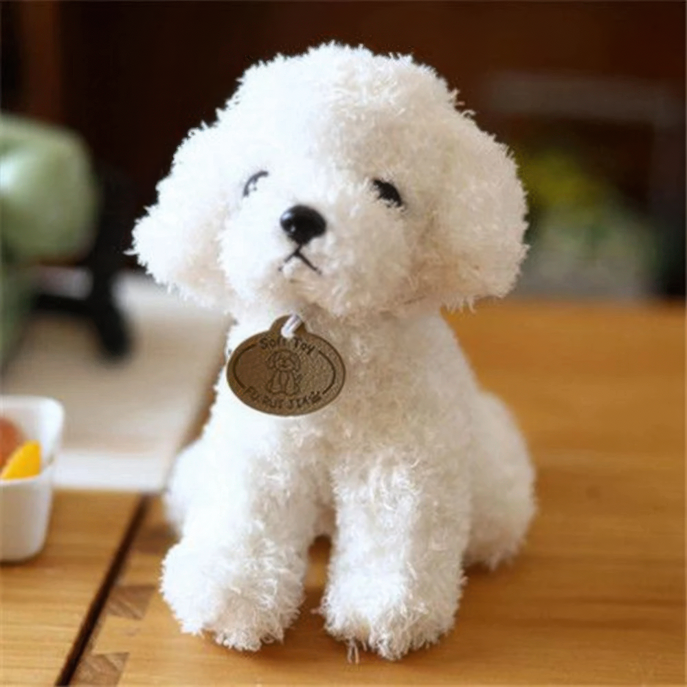 Weicher Plüsch-Teddybär-Hund zum Kuscheln für Kinder und Hundefreunde