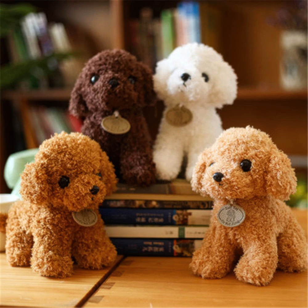 Weicher Plüsch-Teddybär-Hund zum Kuscheln für Kinder und Hundefreunde