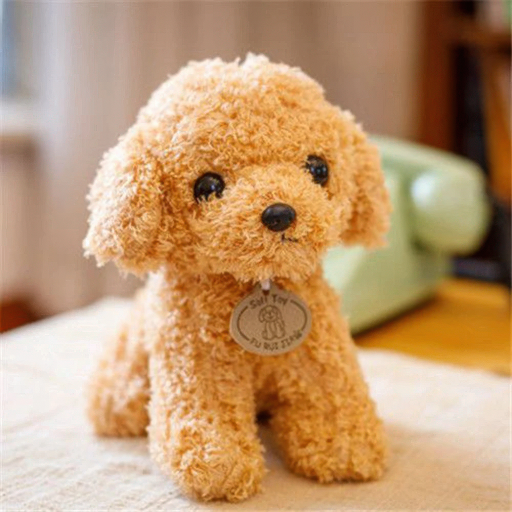 Weicher Plüsch-Teddybär-Hund zum Kuscheln für Kinder und Hundefreunde