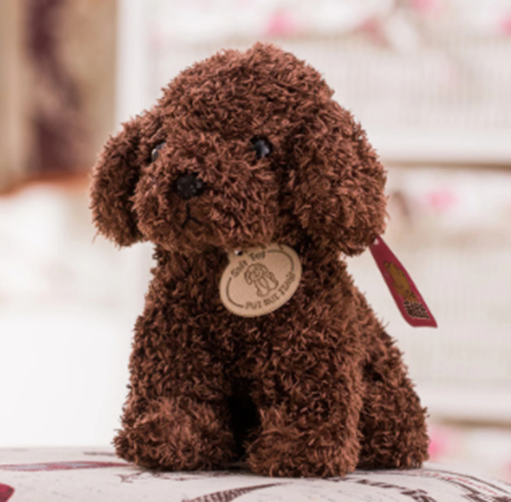 Weicher Plüsch-Teddybär-Hund zum Kuscheln für Kinder und Hundefreunde