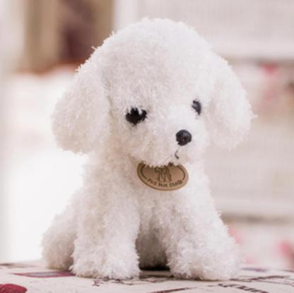 Weicher Plüsch-Teddybär-Hund zum Kuscheln für Kinder und Hundefreunde
