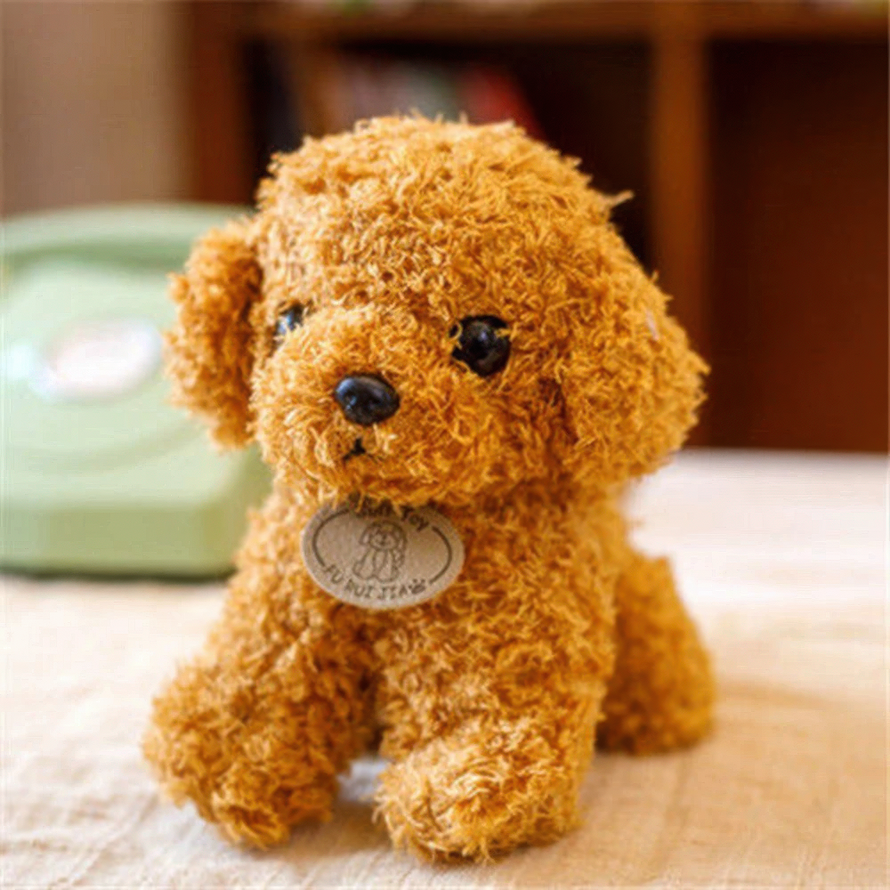 Weicher Plüsch-Teddybär-Hund zum Kuscheln für Kinder und Hundefreunde