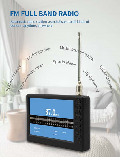 TV LED mini portatile da 9" con batteria ricaricabile e schermo widescreen