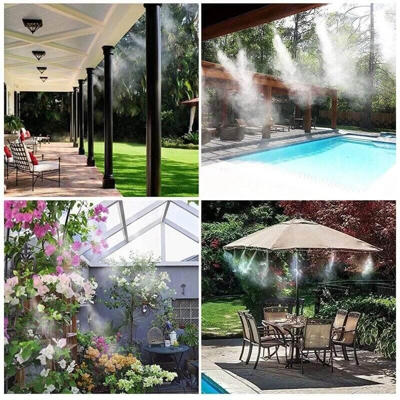 Pro-Bewässerungsset mit verstellbaren Düsen für den Garten