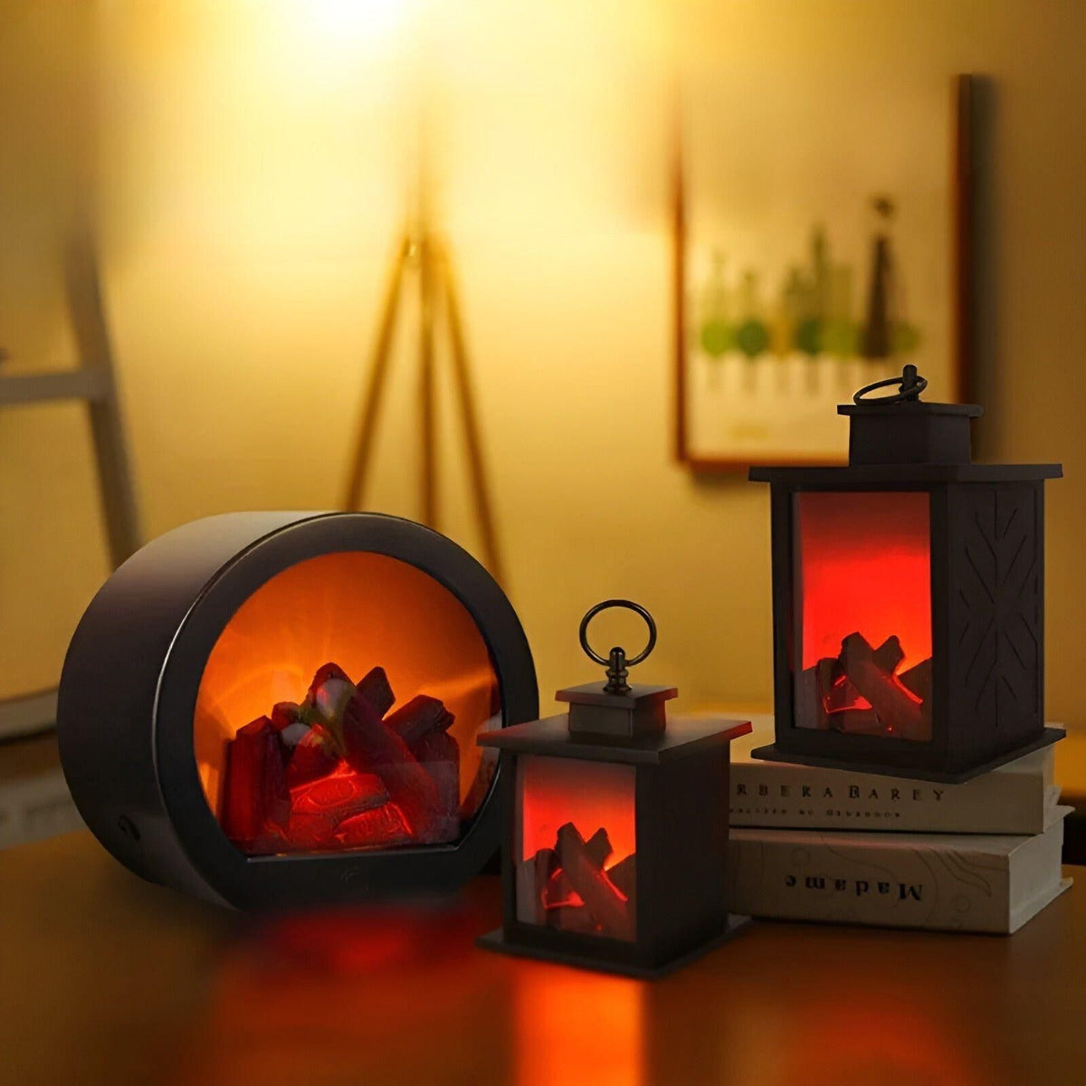 Lanterna LED RadiantFlame con effetto fiamma realistico