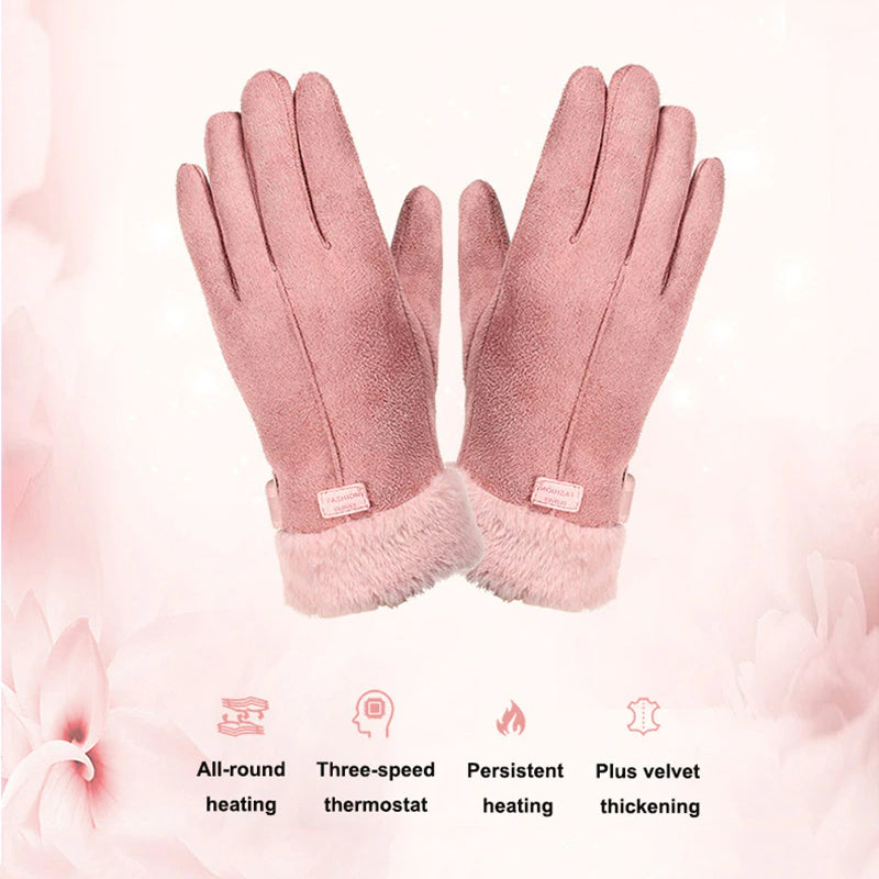 Wiederaufladbare beheizbare Winterhandschuhe mit Touchscreen-Funktion, wasserabweisend und wärmend