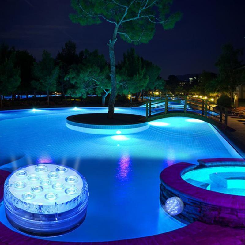 Waterdichte led-zwembadlamp met afstandsbediening, rgb-onderwaterlamp voor zwembad en spa