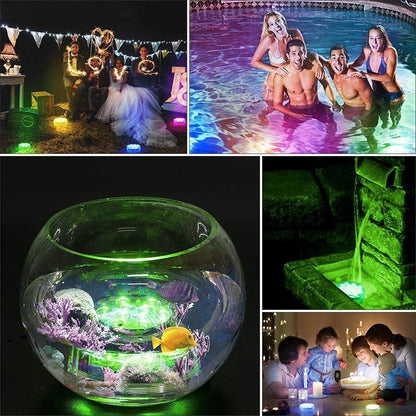 Waterdichte led-zwembadlamp met afstandsbediening, rgb-onderwaterlamp voor zwembad en spa