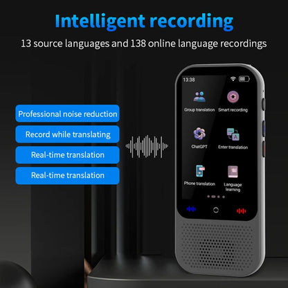 S80 Pro Sprachübersetzer mit Spracheingabe, Offline-Funktion, KI und 138 Sprachen