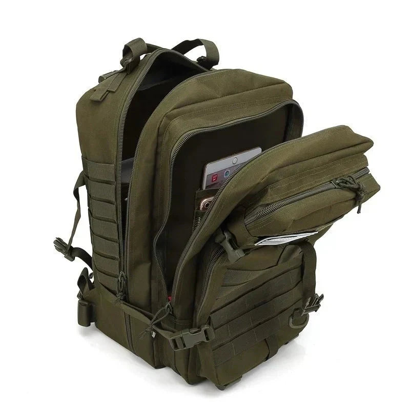 Zaino tattico e di emergenza 50L – Impermeabile, con sistema MOLLE, per la sopravvivenza