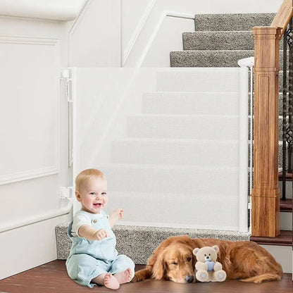 SafeStep uitschuifbaar veiligheidshekje voor baby’s, kinderen en huisdieren bij deuren en trappen