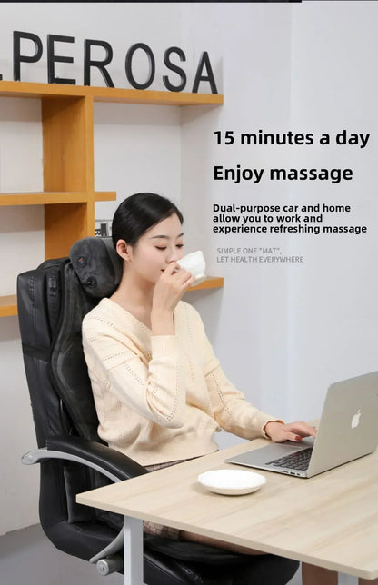 Shiatsu-Rückenmassagegerät für den ganzen Körper mit Wärme und verstellbarer Einstellung
