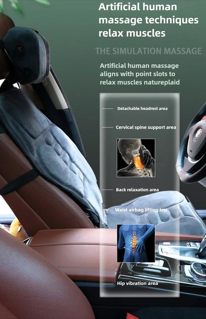 Shiatsu-Rückenmassagegerät für den ganzen Körper mit Wärme und verstellbarer Einstellung