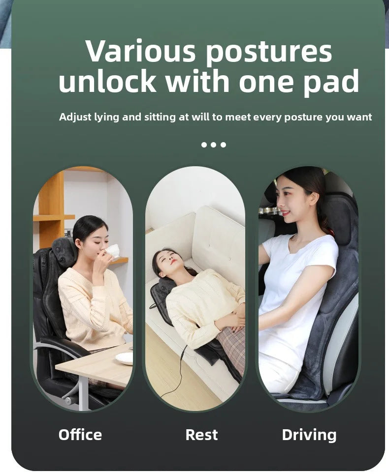 Shiatsu-Rückenmassagegerät für den ganzen Körper mit Wärme und verstellbarer Einstellung