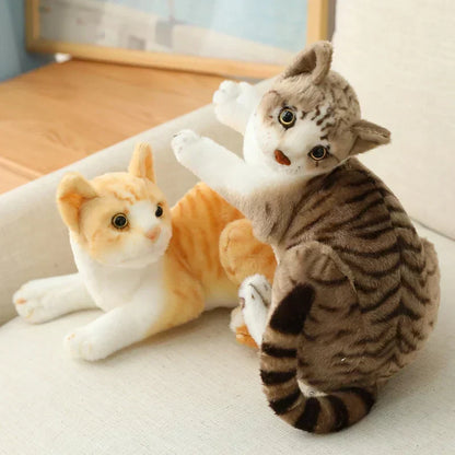 Siamkatzen-Kuscheltier: realistischer, weicher Plüsch-Katzenfreund für Kinder und Erwachsene