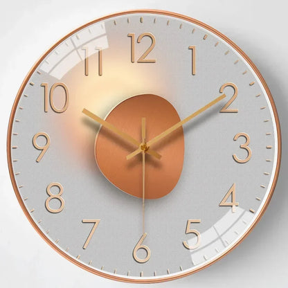 Orologio da parete silenzioso – Elegante orologio senza ticchettio per camera da letto e ufficio