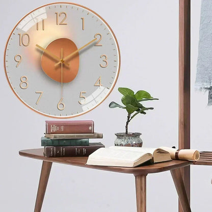 Orologio da parete silenzioso – Elegante orologio senza ticchettio per camera da letto e ufficio