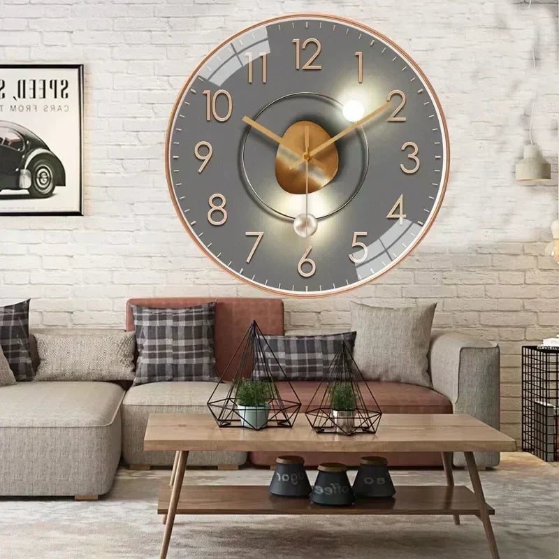 Orologio da parete silenzioso – Elegante orologio senza ticchettio per camera da letto e ufficio