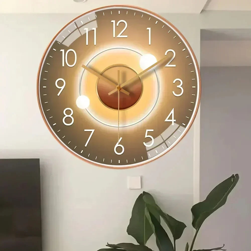 Orologio da parete silenzioso – Elegante orologio senza ticchettio per camera da letto e ufficio