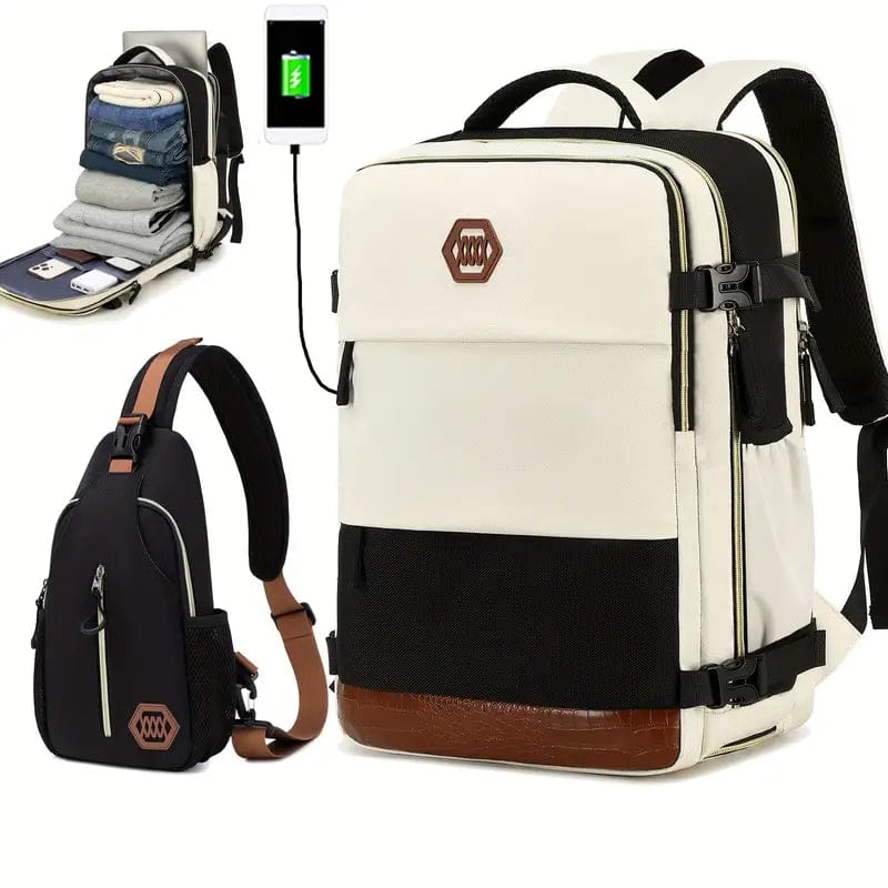 SkyReady, flugtauglicher Kabinenrucksack, 40 × 20 × 25 cm, Laptop-Reiserucksack
