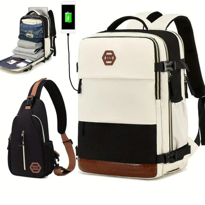 SkyReady, flugtauglicher Kabinenrucksack, 40 × 20 × 25 cm, Laptop-Reiserucksack