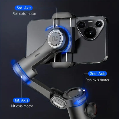 SmartPro opvouwbare 3-assige smartphone-gimbalstabilisator voor iPhone en Android