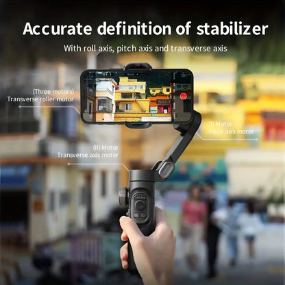 SmartPro opvouwbare 3-assige smartphone-gimbalstabilisator voor iPhone en Android