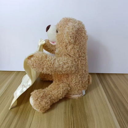 SnuggleBuddy Guck-Guck-Bär: interaktives, sprechendes Plüschspielzeug für Babys und Kleinkinder