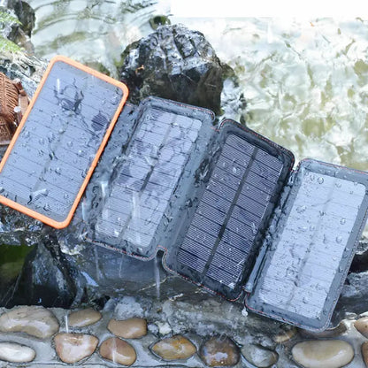 SolarCharge-zonne-energiepowerbank van 26800mAh met opvouwbare zonnepanelen