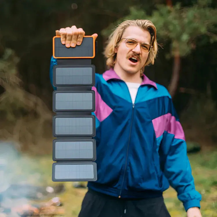 SolarCharge-zonne-energiepowerbank van 26800mAh met opvouwbare zonnepanelen