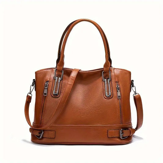 Sophie Crossbody-Tasche aus Vintage-PU-Leder, klassische elegante Schultertasche