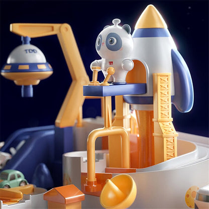 Startrack Montessori-Rennbahn, Lernspielset mit Autos für Kinder