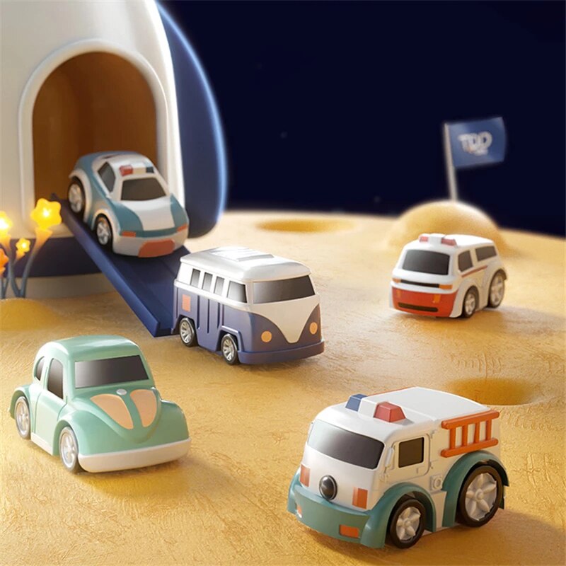 Startrack Montessori-Rennbahn, Lernspielset mit Autos für Kinder