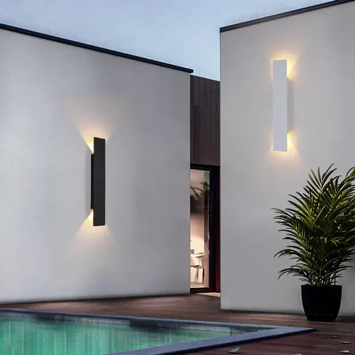 StormGlow Wetterfeste LED-Außenwandleuchte für Garten und Terrasse