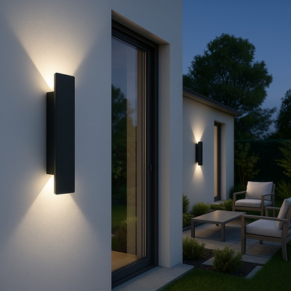 Streamline LED-buitenwandlamp, weerbestendige moderne gevelverlichting