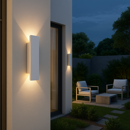 Streamline LED-buitenwandlamp, weerbestendige moderne gevelverlichting