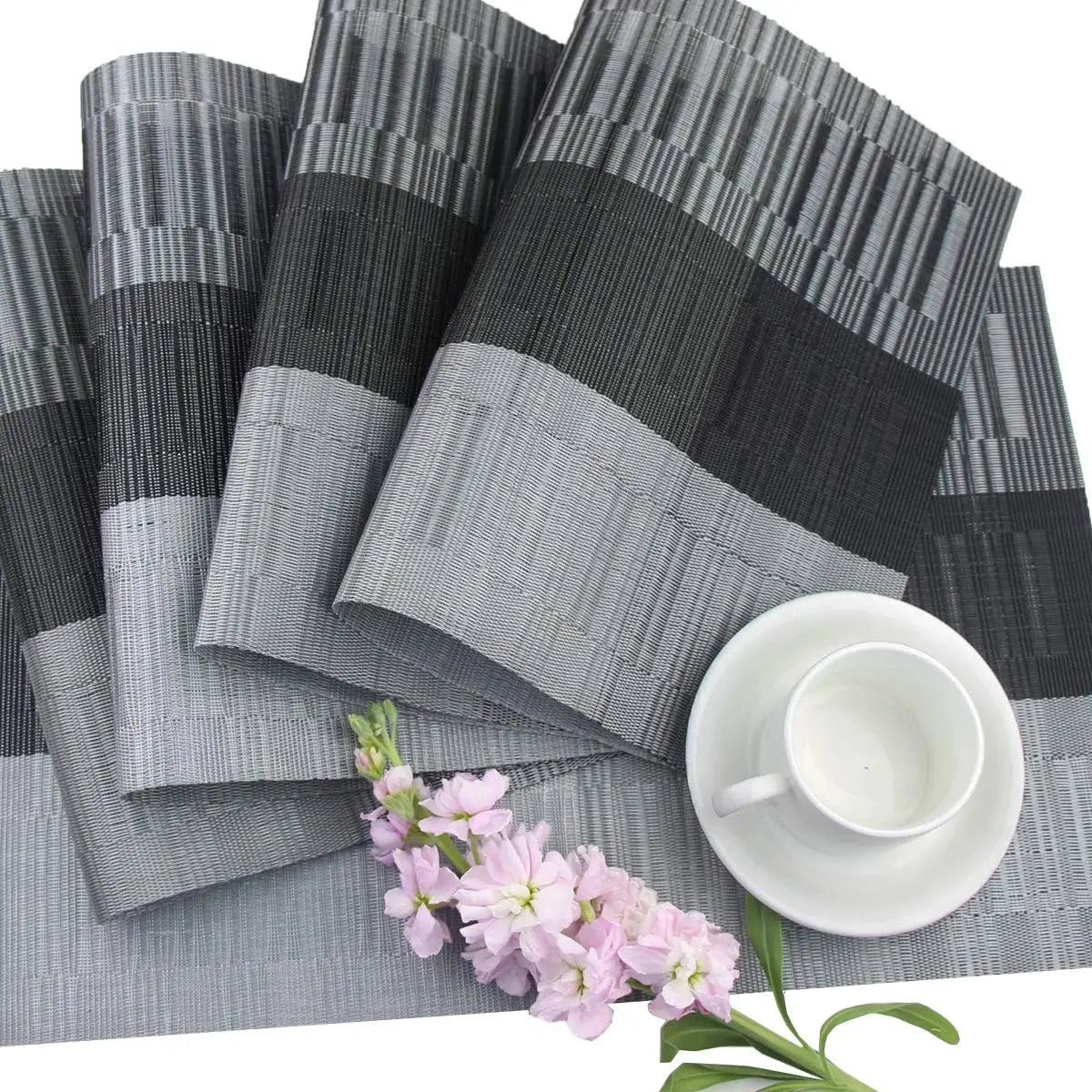 SturdyWoven Waschbare, hitzebeständige Platzdeckchen, 4er-Set