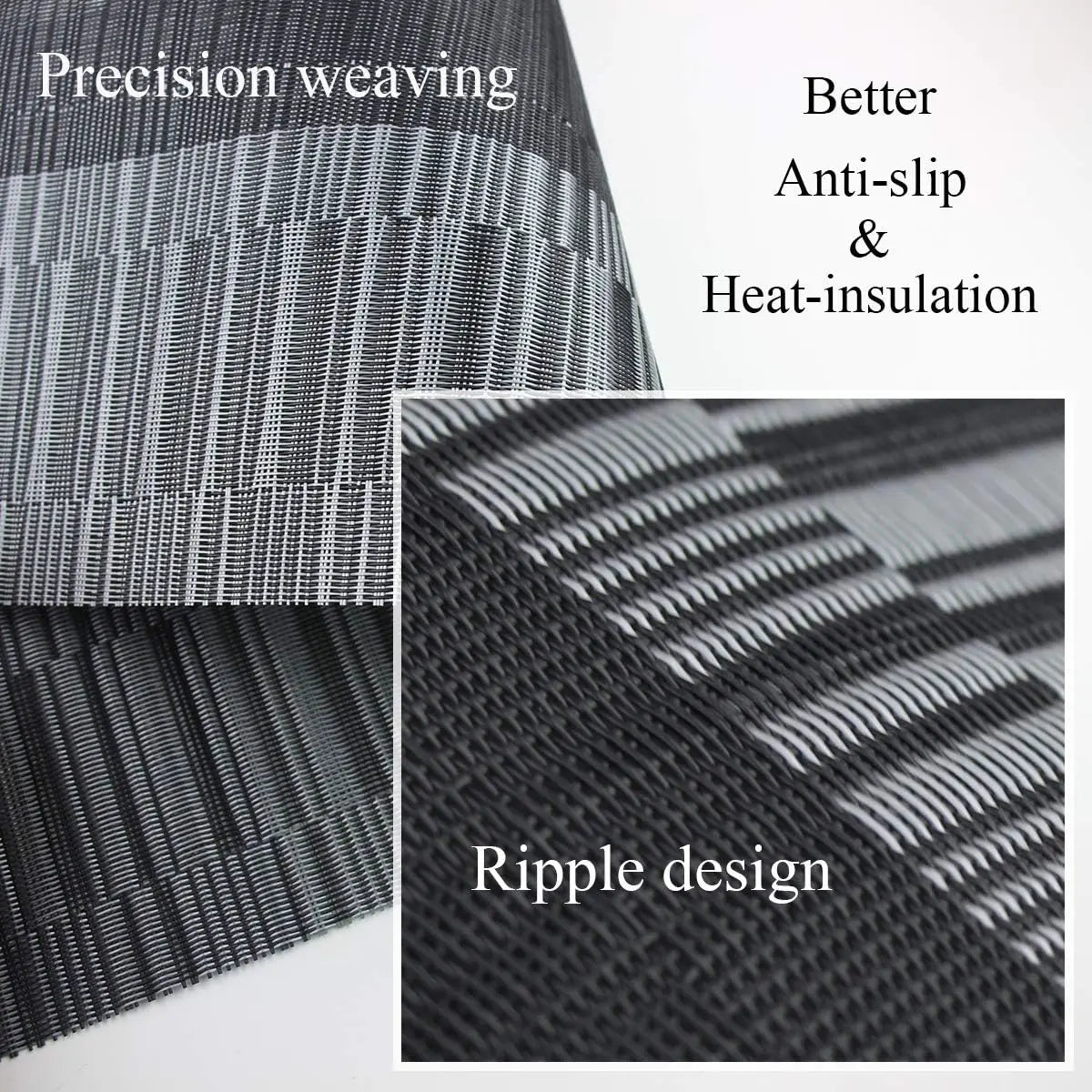 SturdyWoven Waschbare, hitzebeständige Platzdeckchen, 4er-Set