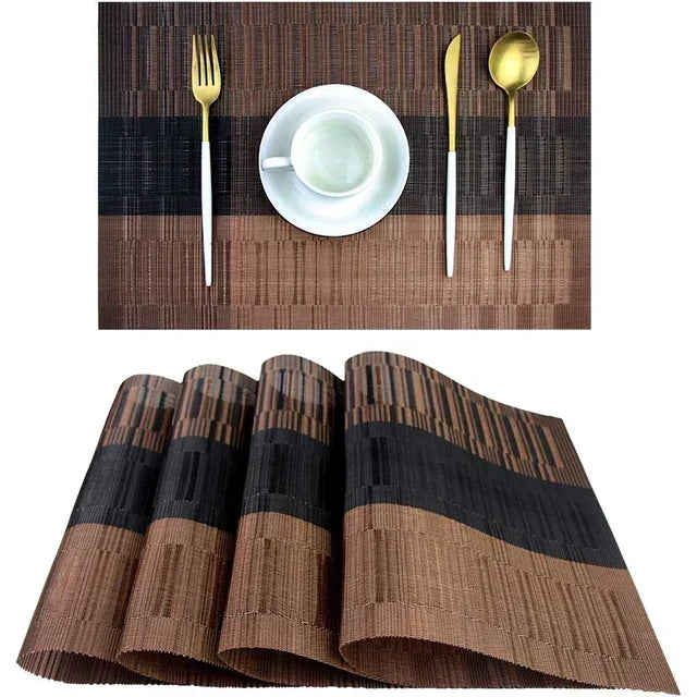 SturdyWoven Waschbare, hitzebeständige Platzdeckchen, 4er-Set