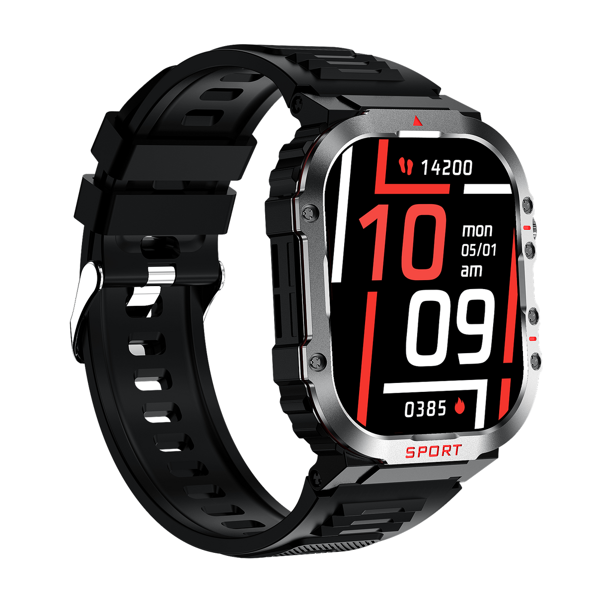 Smartwatch Sugar Pro 5 con monitoraggio della salute e del fitness e cardiofrequenzimetro