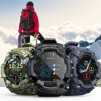 Robuste Smartwatch mit Pulsmessung und wasserdichtem IP68-Design