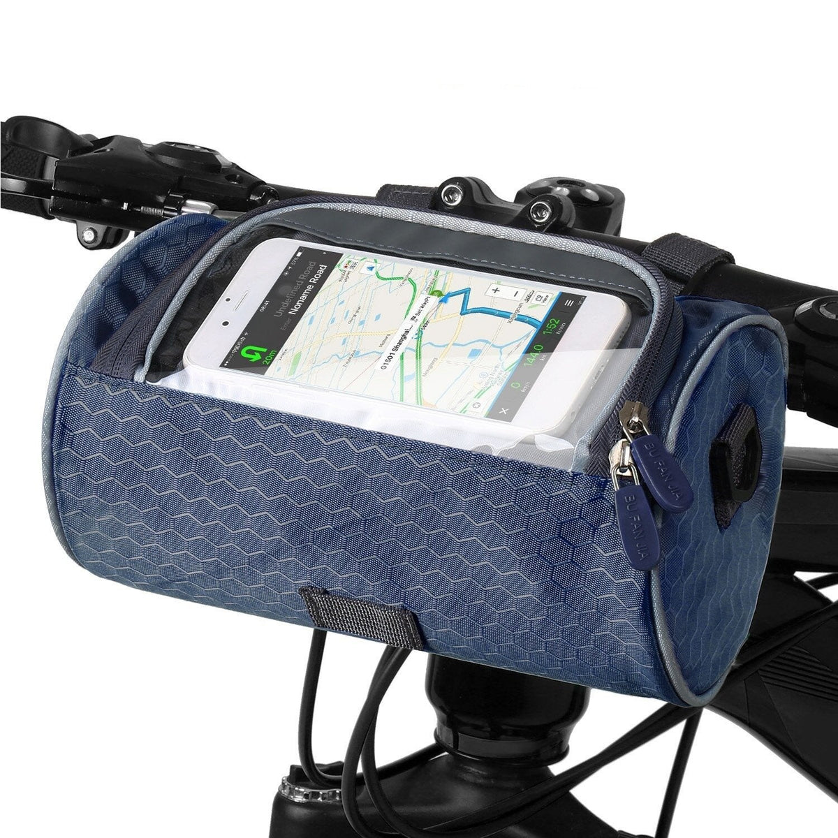 Borsa da bici impermeabile con schermo touch per cellulare – Supporto e custodia per telefono