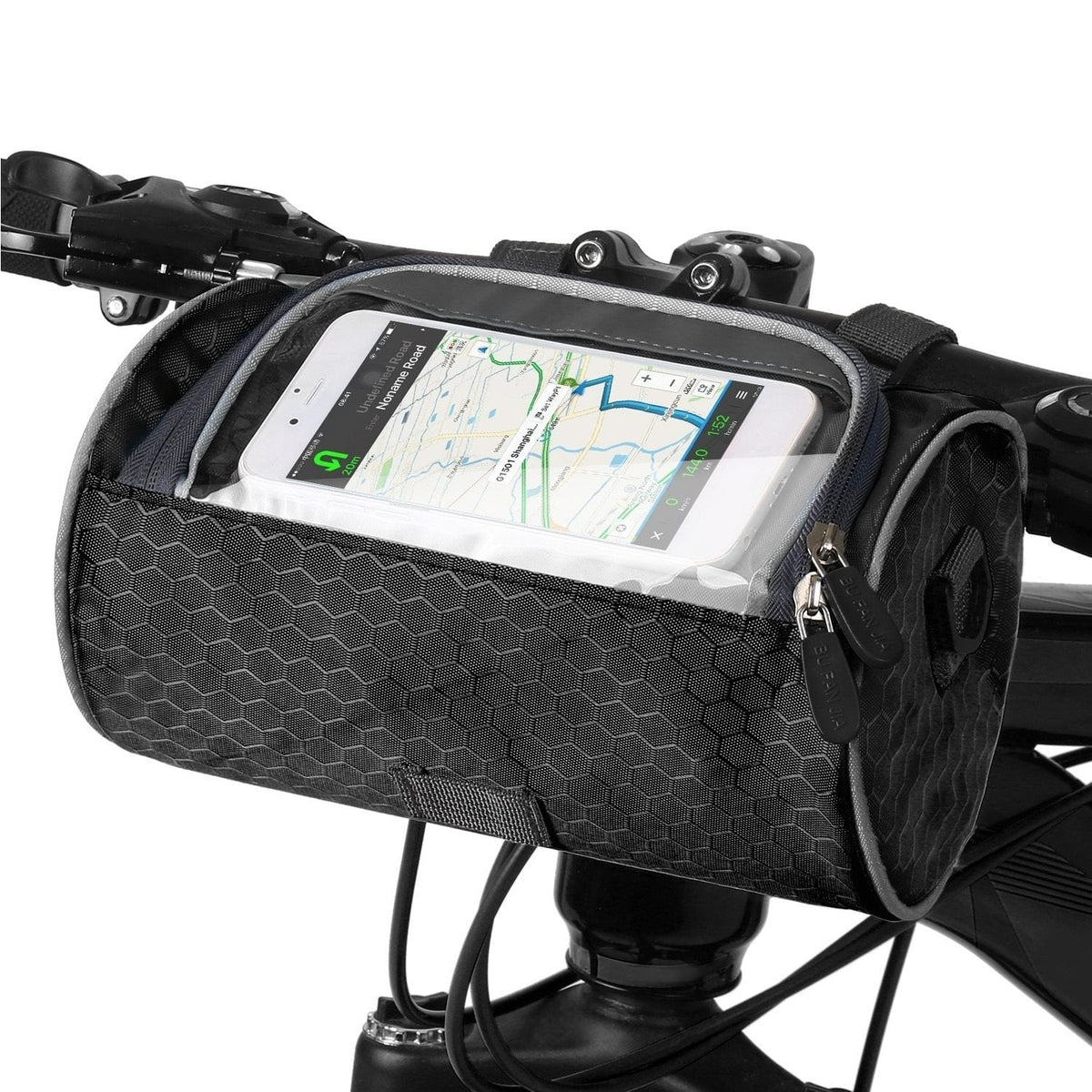 Borsa da bici impermeabile con schermo touch per cellulare – Supporto e custodia per telefono