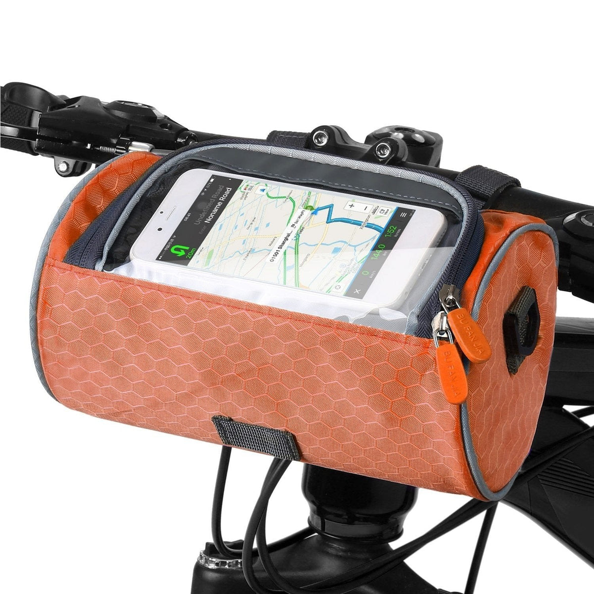 Borsa da bici impermeabile con schermo touch per cellulare – Supporto e custodia per telefono
