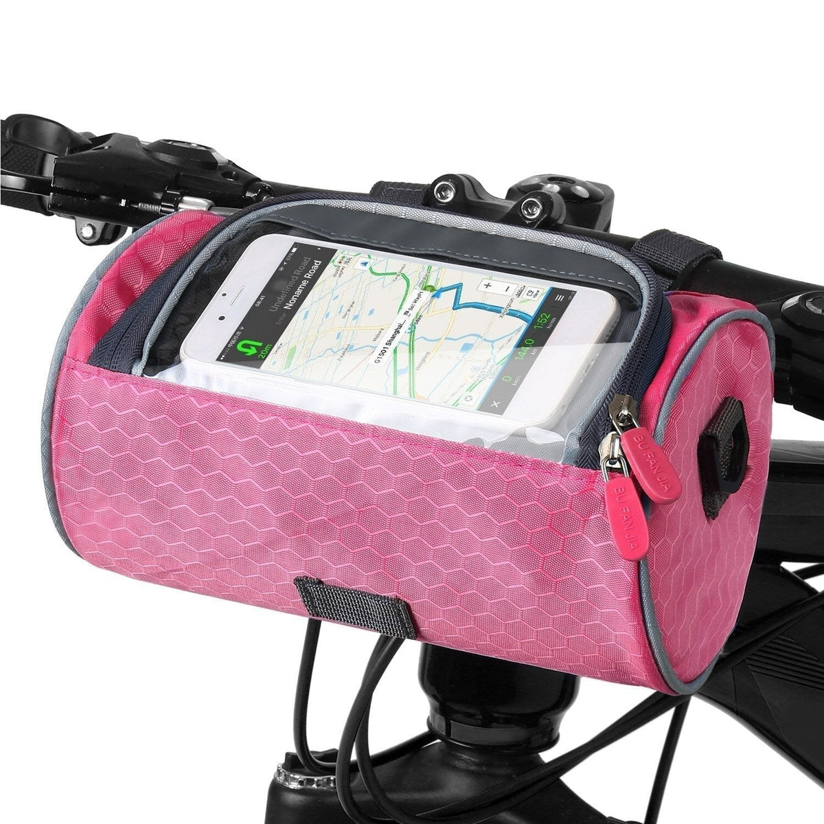 Borsa da bici impermeabile con schermo touch per cellulare – Supporto e custodia per telefono