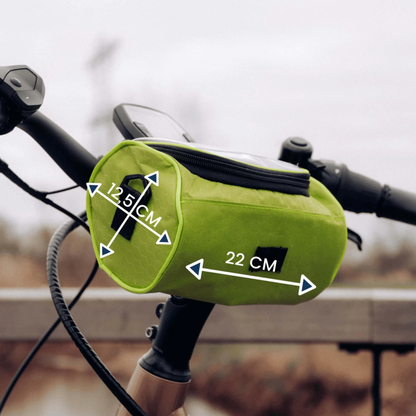Borsa da bici impermeabile con schermo touch per cellulare – Supporto e custodia per telefono