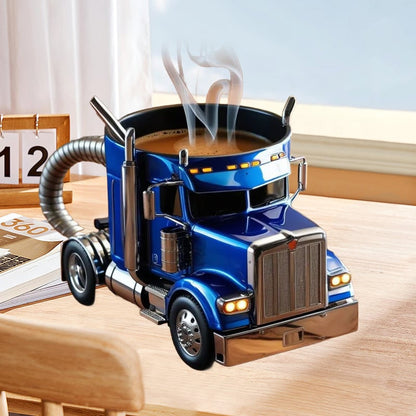 Keramikbecher in Lkw-Form, handgefertigtes Geschenk für Lkw-Fahrer