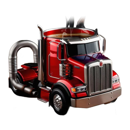 Keramikbecher in Lkw-Form, handgefertigtes Geschenk für Lkw-Fahrer