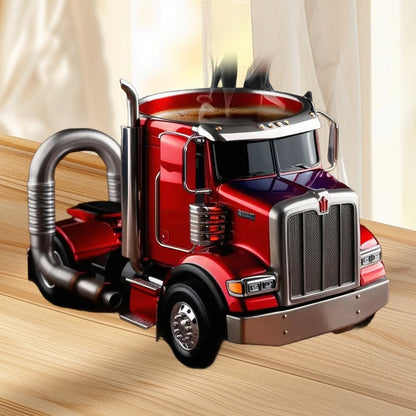 Keramikbecher in Lkw-Form, handgefertigtes Geschenk für Lkw-Fahrer